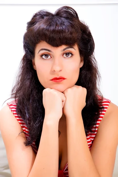 Bored Vintage Girl — Stock Photo, Image